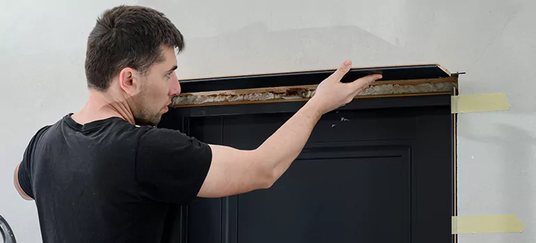 Wood Door Hole Repair in West Lealman, FL