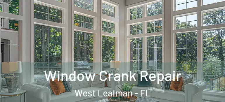  Window Crank Repair West Lealman - FL